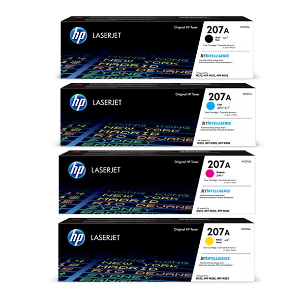 HP 207A CMYK Original Full Set Toner For HP M255, M282, M283