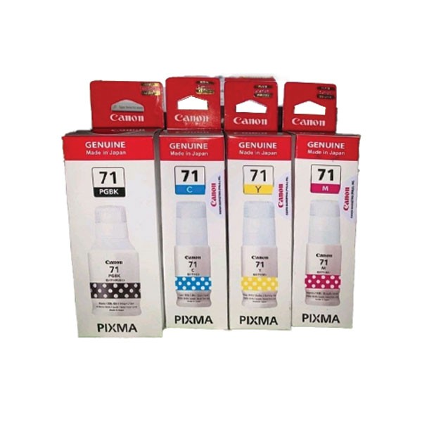 Canon GI-71 CMYK Full Set Original Ink Bottle