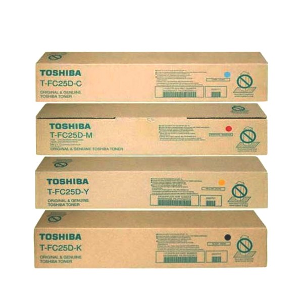 Toshiba T-FC25D CMYK Four Color Toner Cartridge