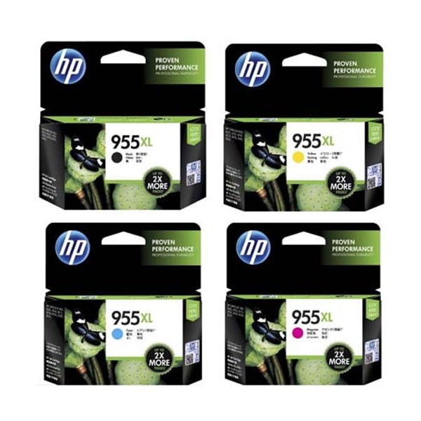 HP 955 CMYK Full Set Color Original Ink Cartridge