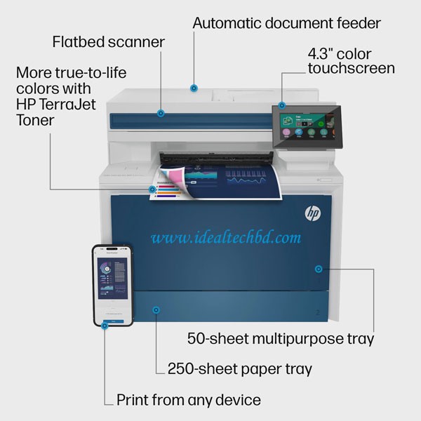 HP Color LaserJet Pro MFP 4303fdw Printer Price in BD