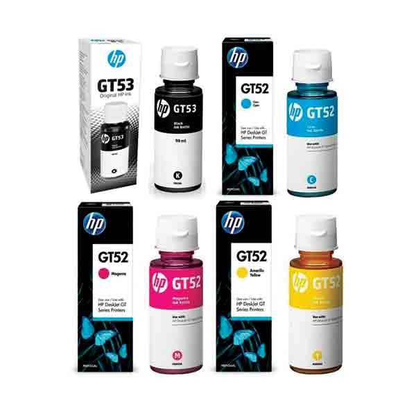 HP GT53 BK / GT52 CMK Full Set Color Ink Bottle