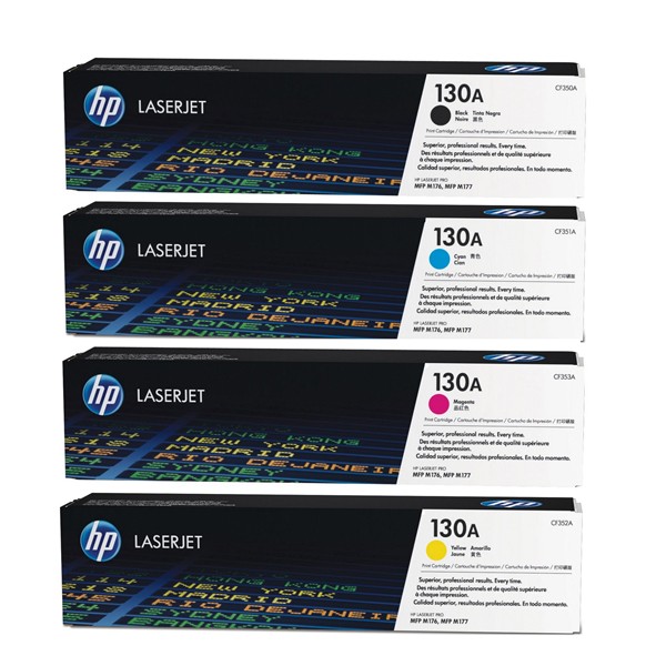 HP 130A CMYK Full Set Original Color Toner Cartridge