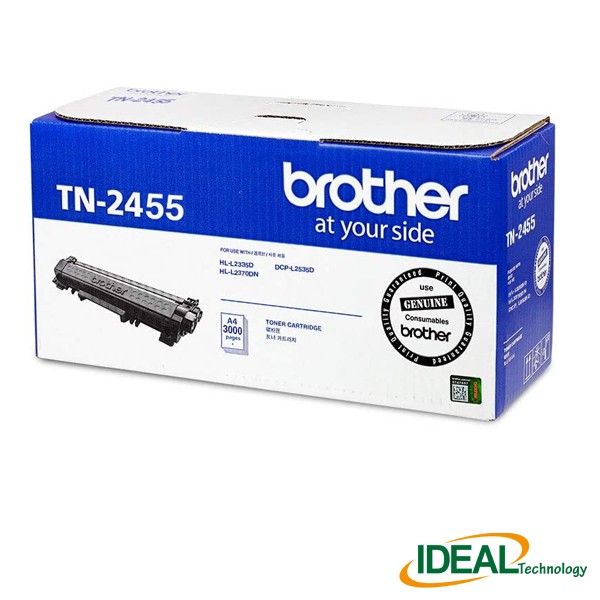 Brother TN-2455 Black Laser Toner Cartridge (HL-L2335D, HL-L2370DN, DCP-L2535D)