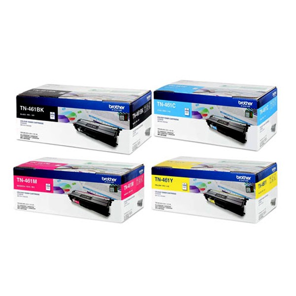 Brother TN-461 CMYK Full Set Color Toner Cartridge (Black/Cyan/Magenta/Yellow)